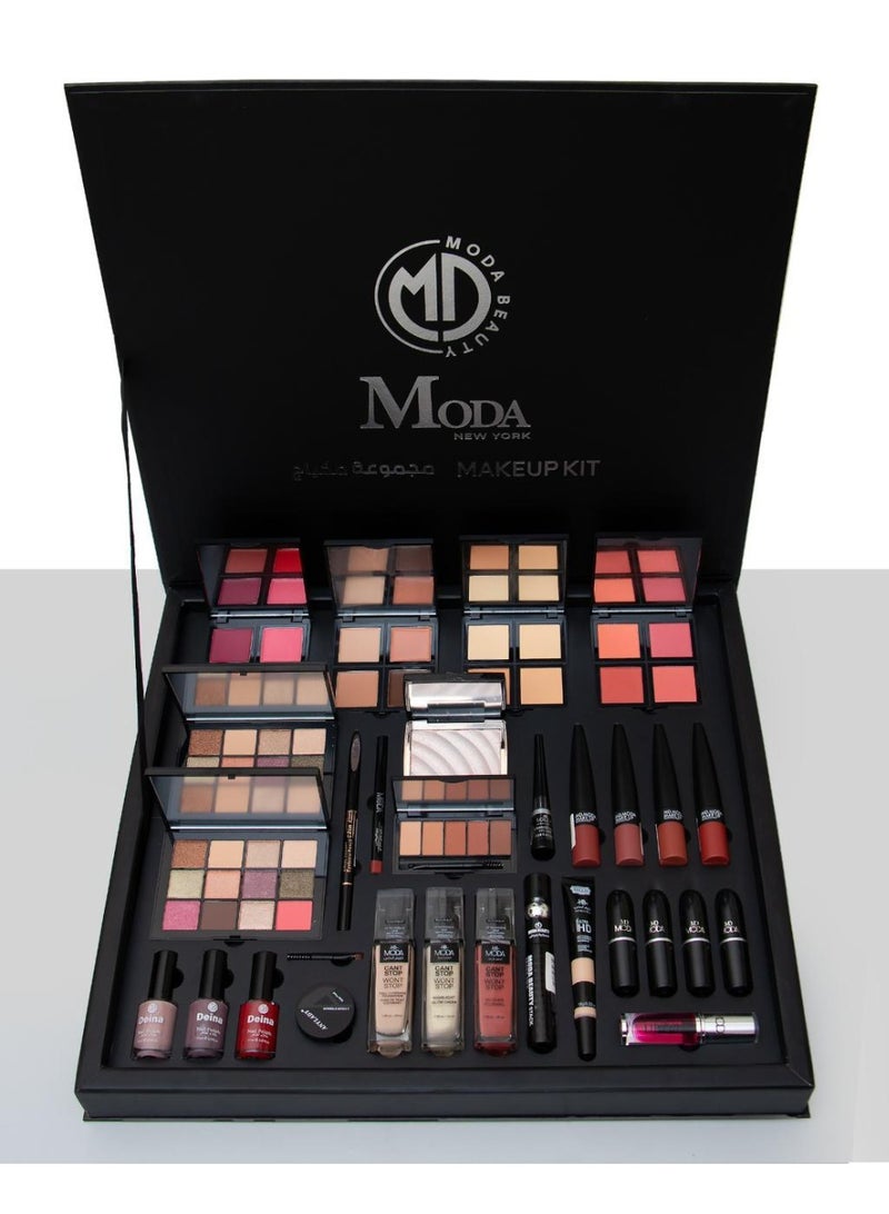 MODAO The new Moda Beauty Black Box: A luxurious 30-piece beauty box. Discover a world of elegance and beauty with the complete makeup box from Moda Beauty, specially designed for lovers of distinction and professionalism. - Image 2